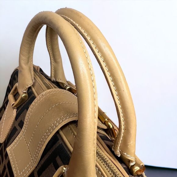 Vintage Fendi Zucca Doctor Bag Large Authentic - Picture 9 of 17